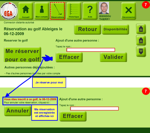 Ma r&eacute;servation